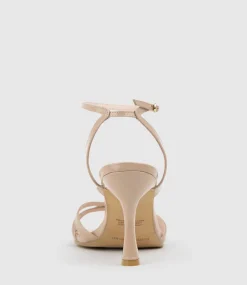 Saige85 Strappy Sandal In Nude High Shine