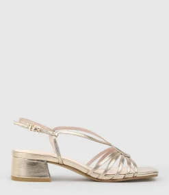 Sama35 Strappy Sandal In Rosegold
