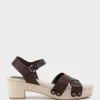 Samsa65 Studded Sandal On Unit In Brown