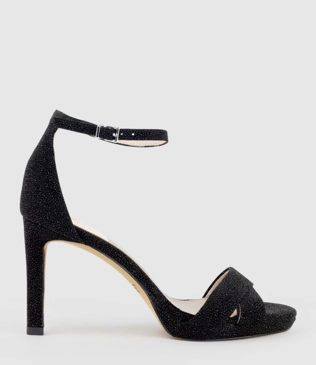 Santo90 Asymmetrical Platform Sandal In Black Speckle