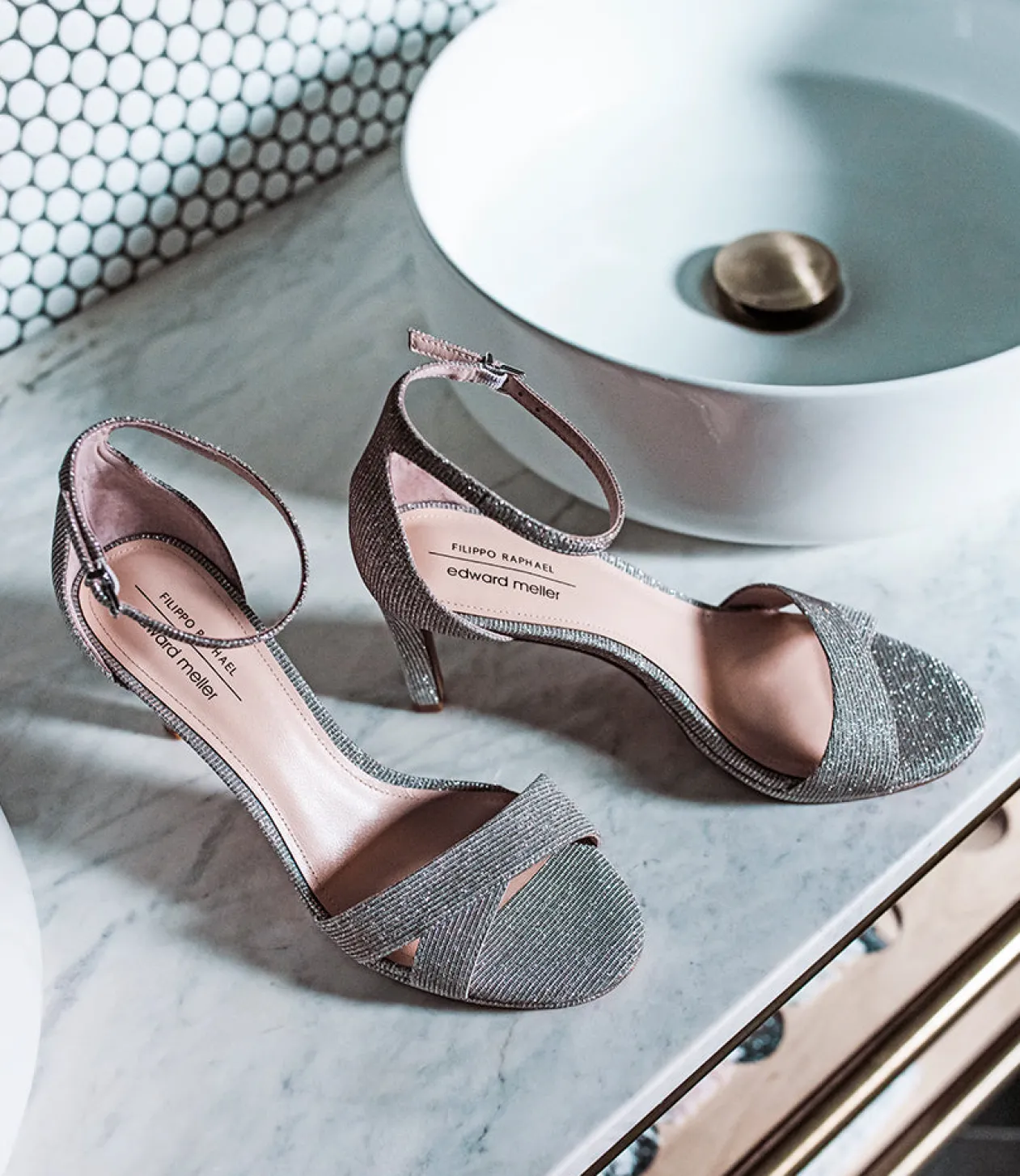 Santo90 Asymmetrical Platform Sandal In Silver Ritz