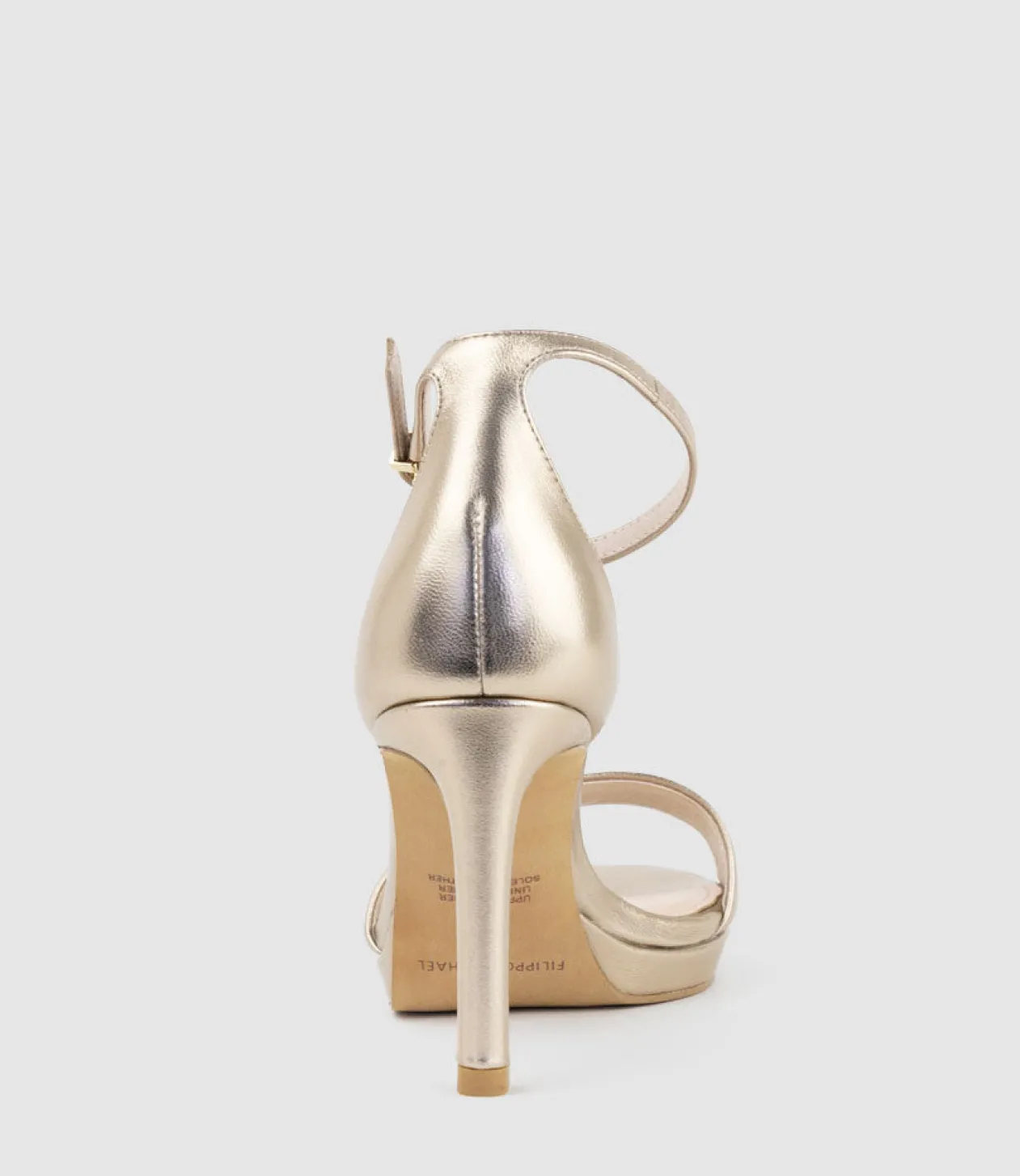 Santo90 Asymmetrical Platform Sandal In Rosegold