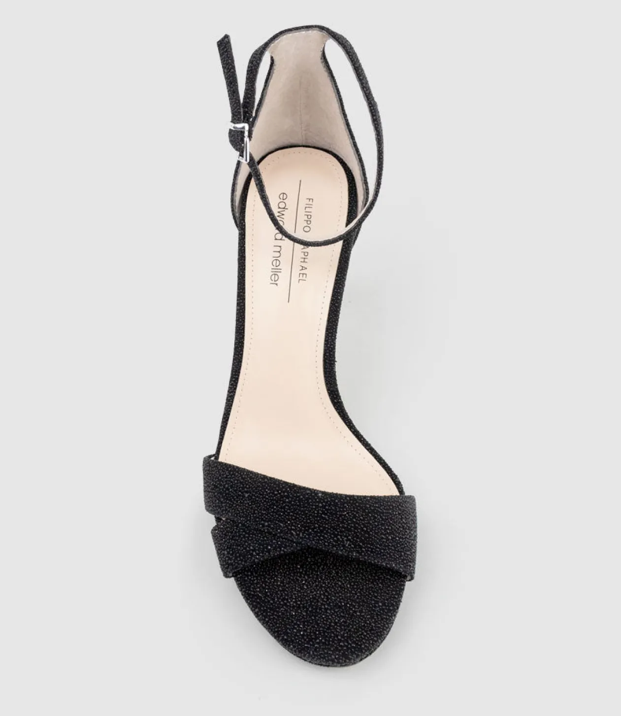 Santo90 Asymmetrical Platform Sandal In Black Speckle