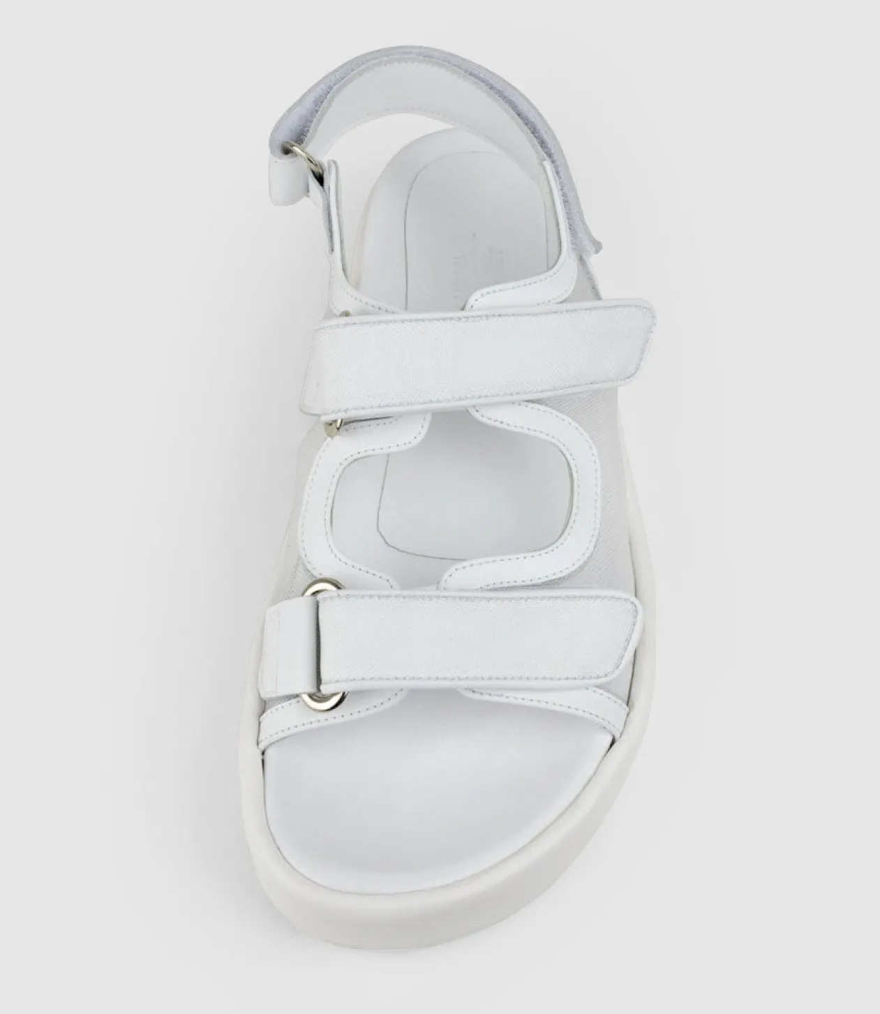 Saskia Mesh Footbed Sandal In White
