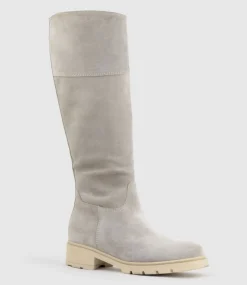 Savoury Classic Knee Boot In Pebble Suede