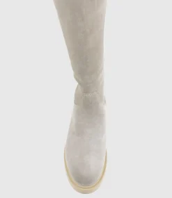 Savoury Classic Knee Boot In Pebble Suede