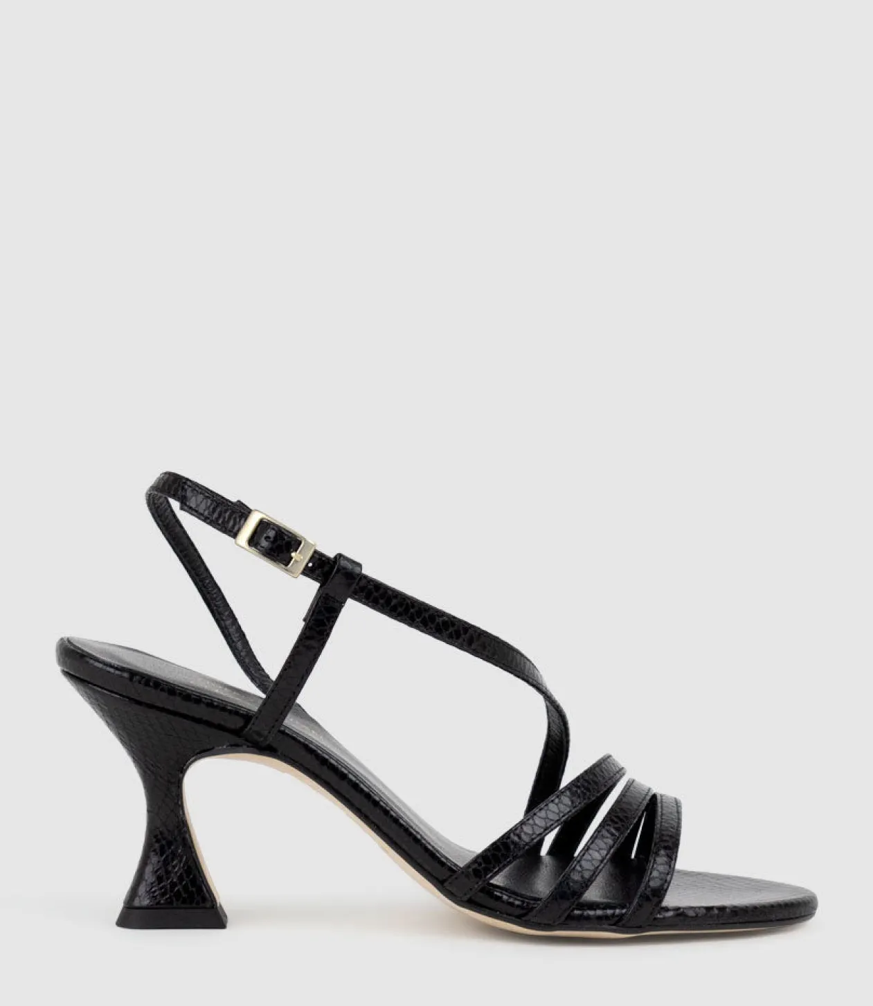 Sedai70 Strappy Sandal In Black Snake
