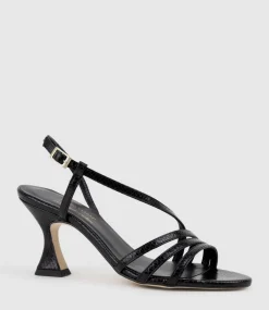 Sedai70 Strappy Sandal In Black Snake