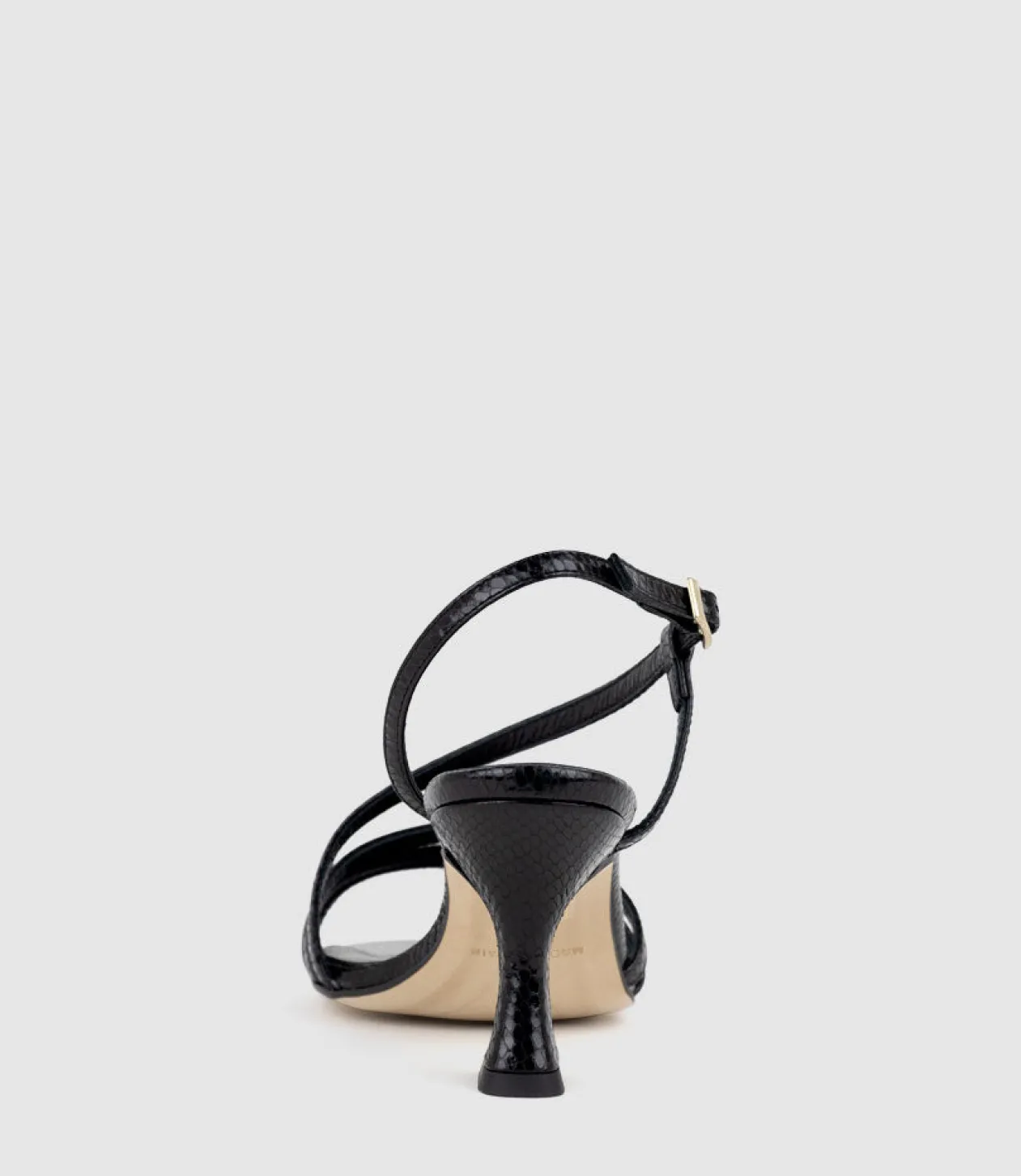 Sedai70 Strappy Sandal In Black Snake
