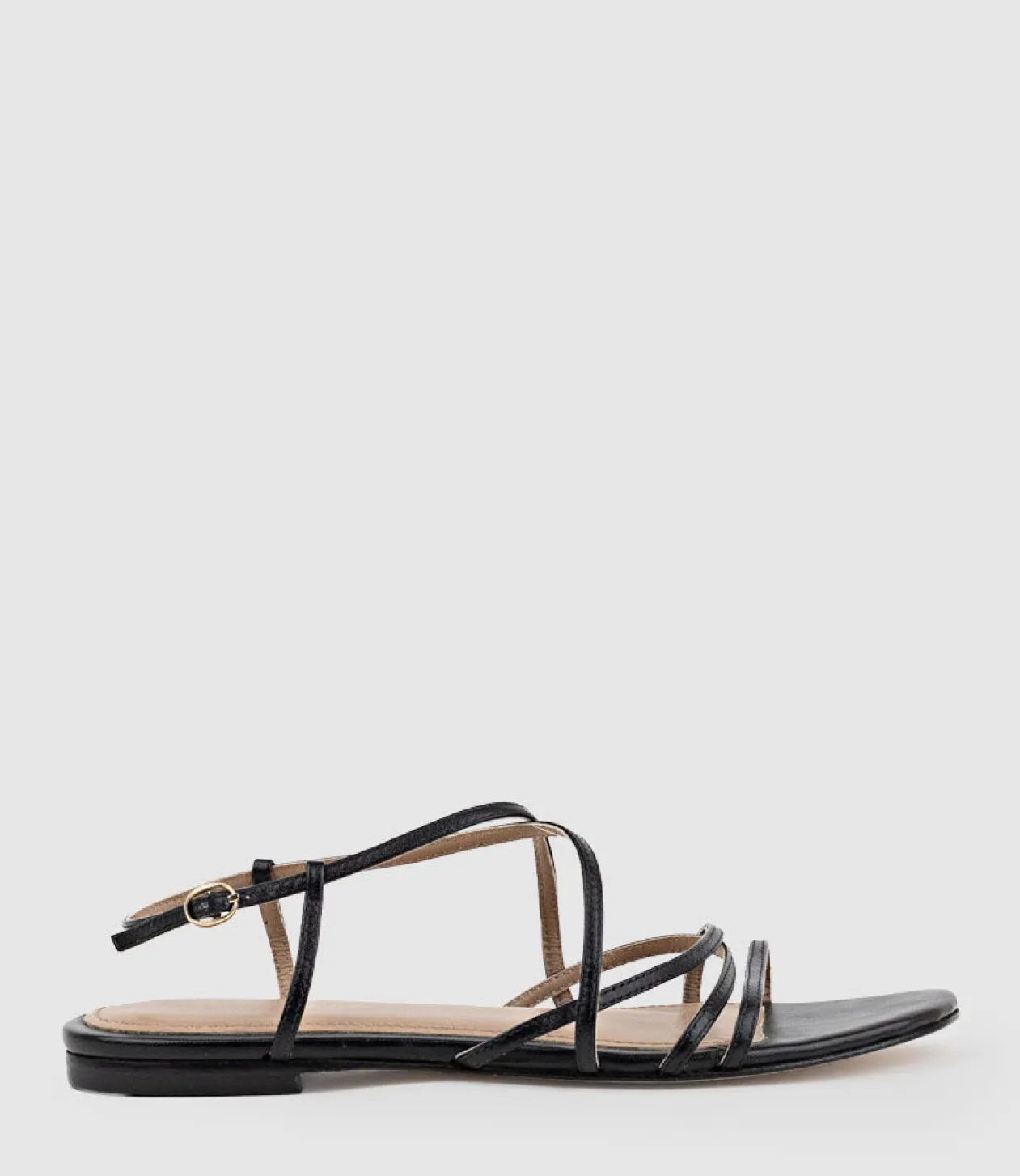 Serville Strappy Sandal In Black