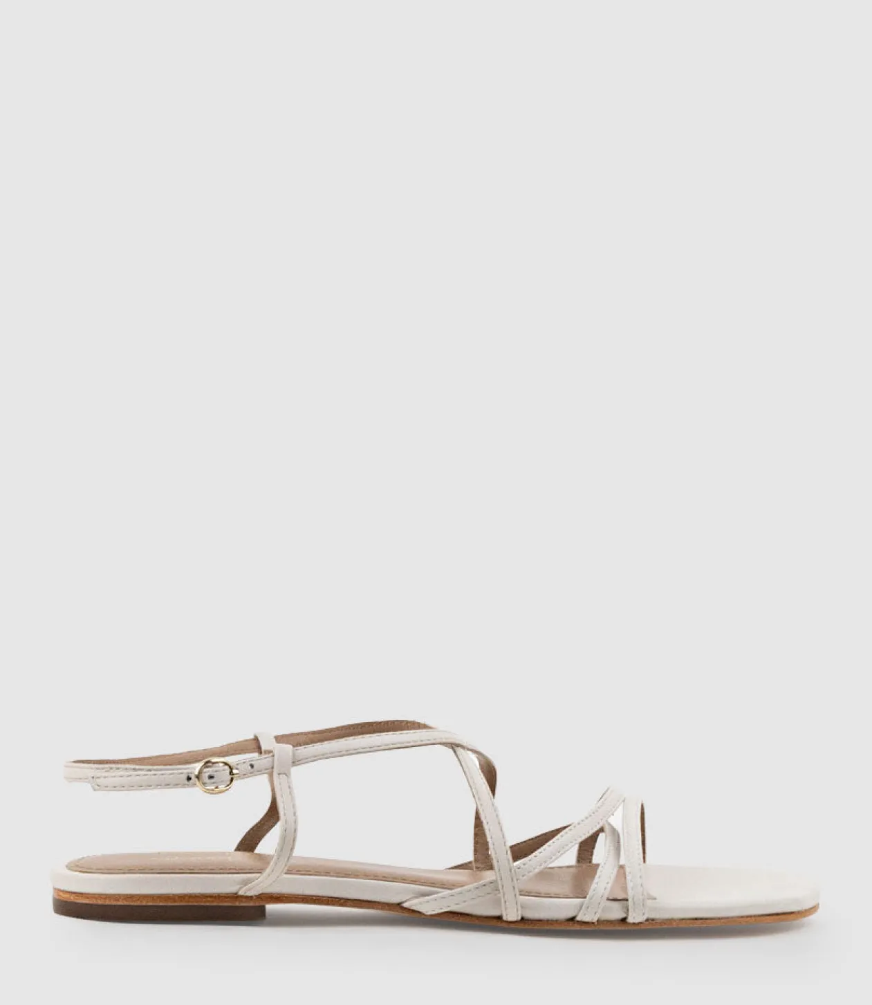 Serville Strappy Sandal In Offwhite