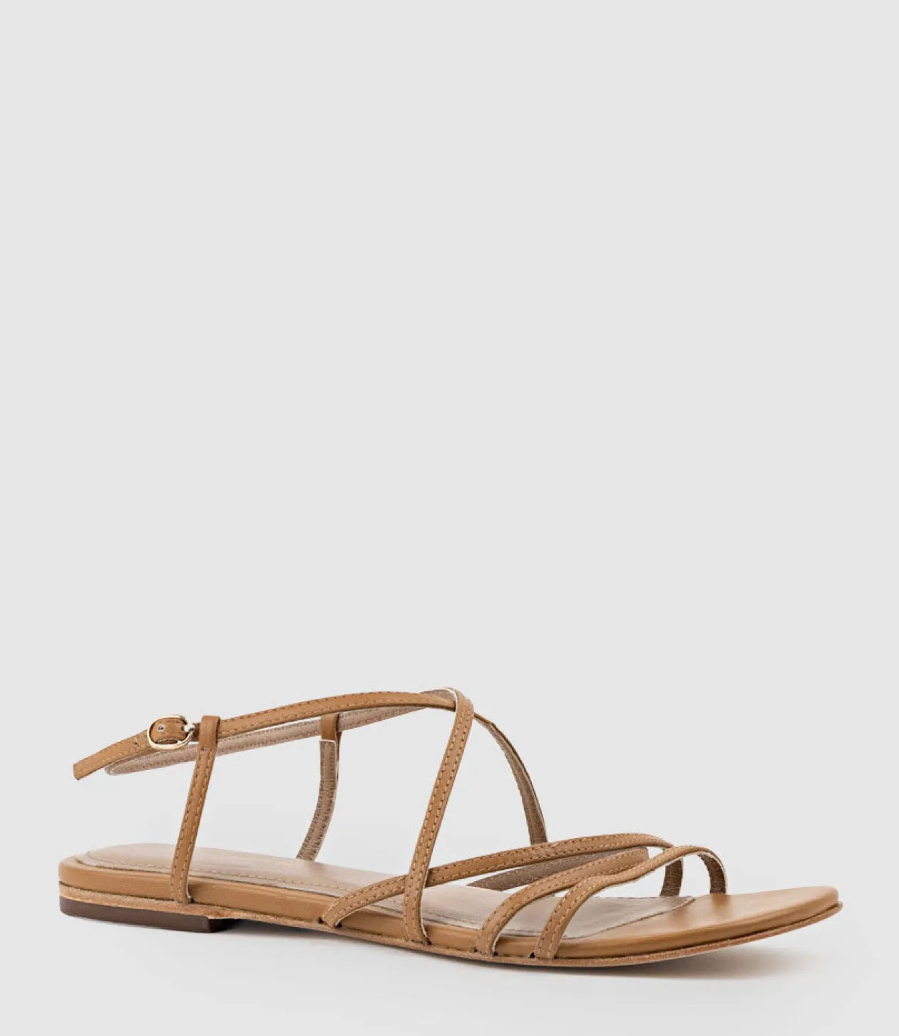 Serville Strappy Sandal In Tan