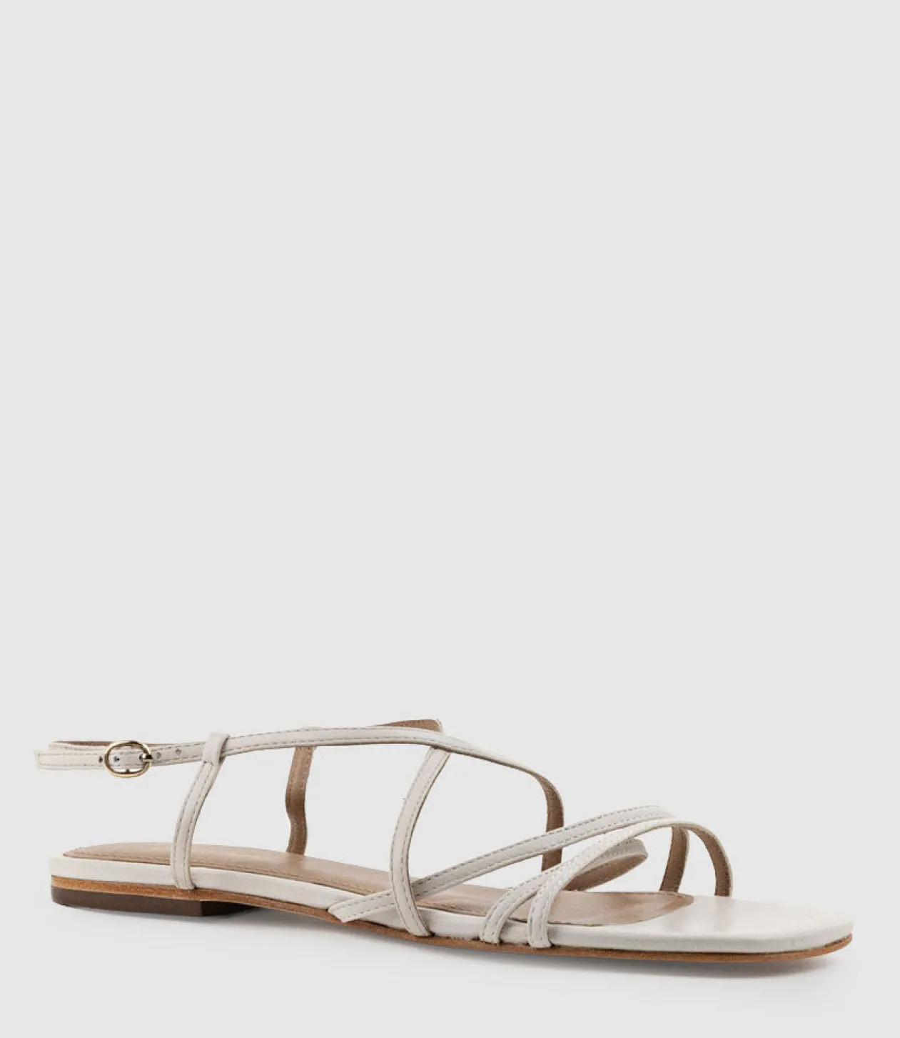 Serville Strappy Sandal In Offwhite
