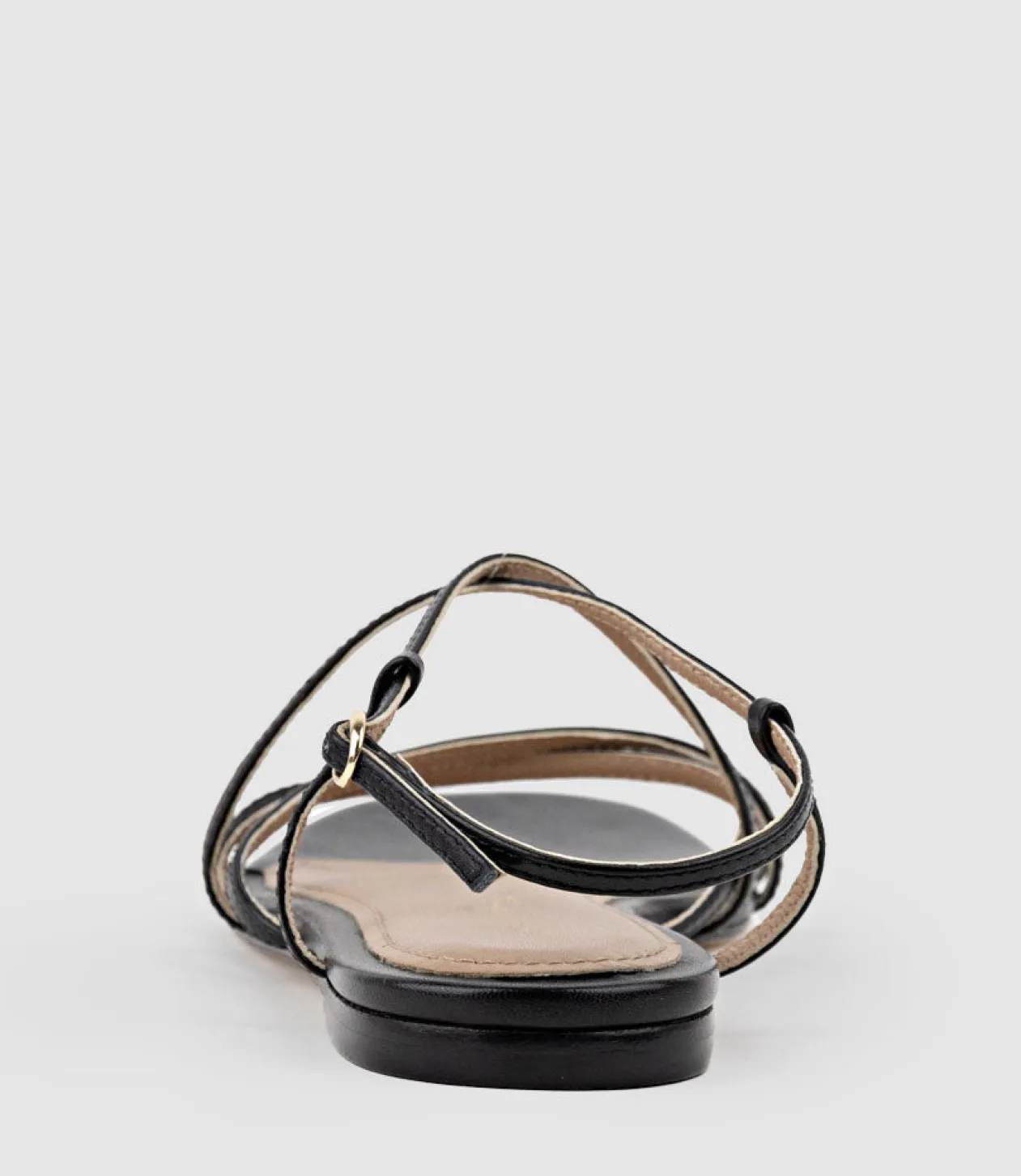 Serville Strappy Sandal In Black
