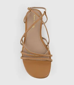 Serville Strappy Sandal In Tan