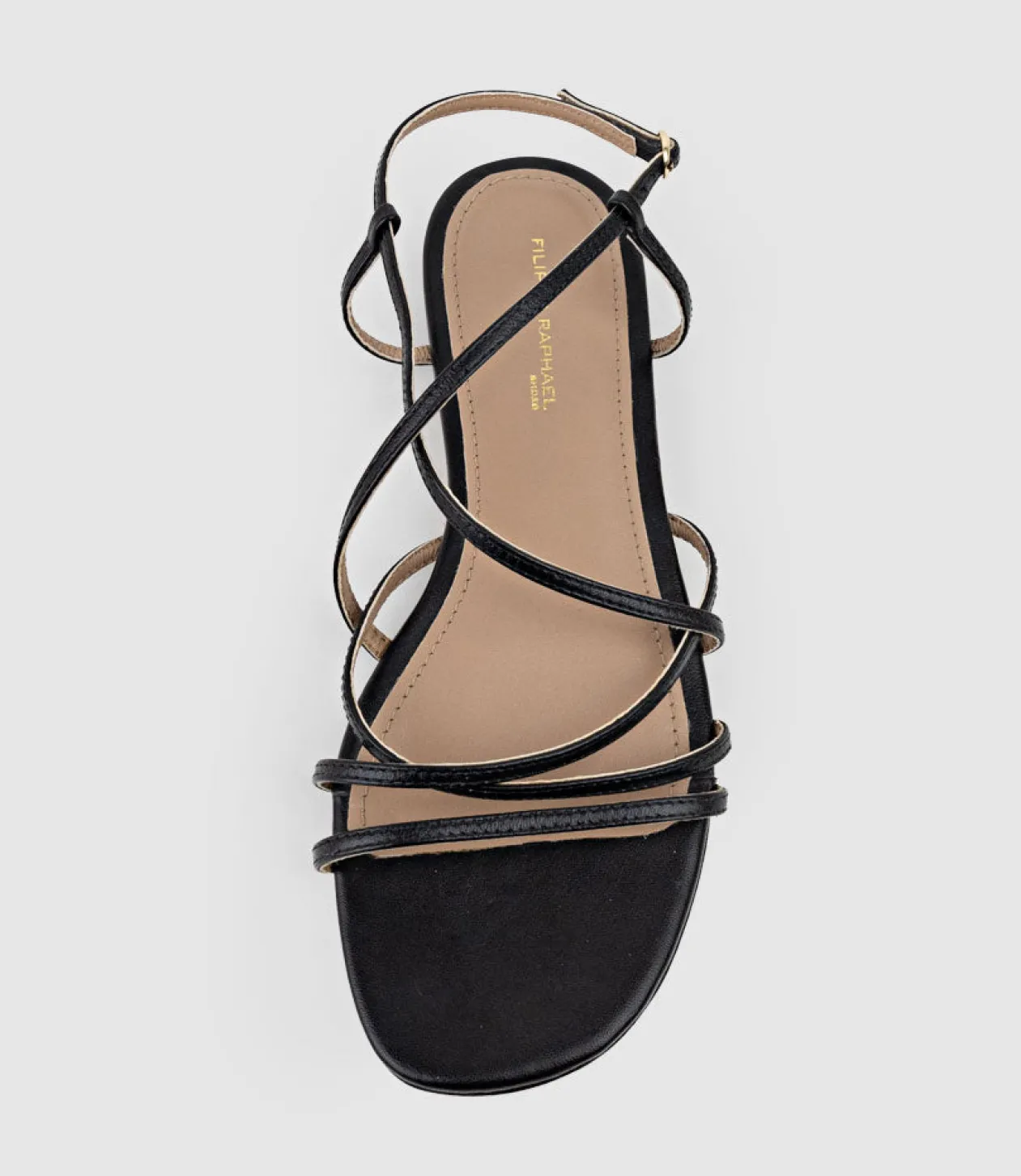 Serville Strappy Sandal In Black
