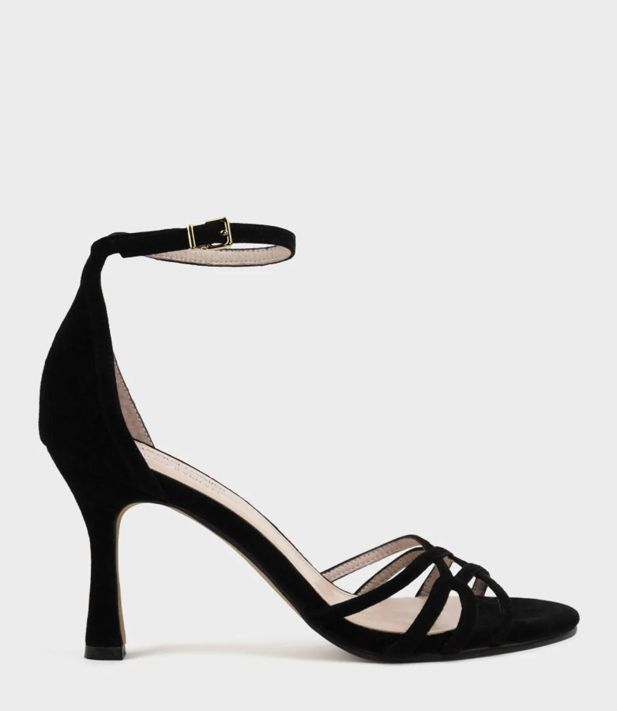Siena85 Multistrap Sandal In Black Suede