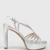 Sienna110 Strappy Platform Sandal In Silver