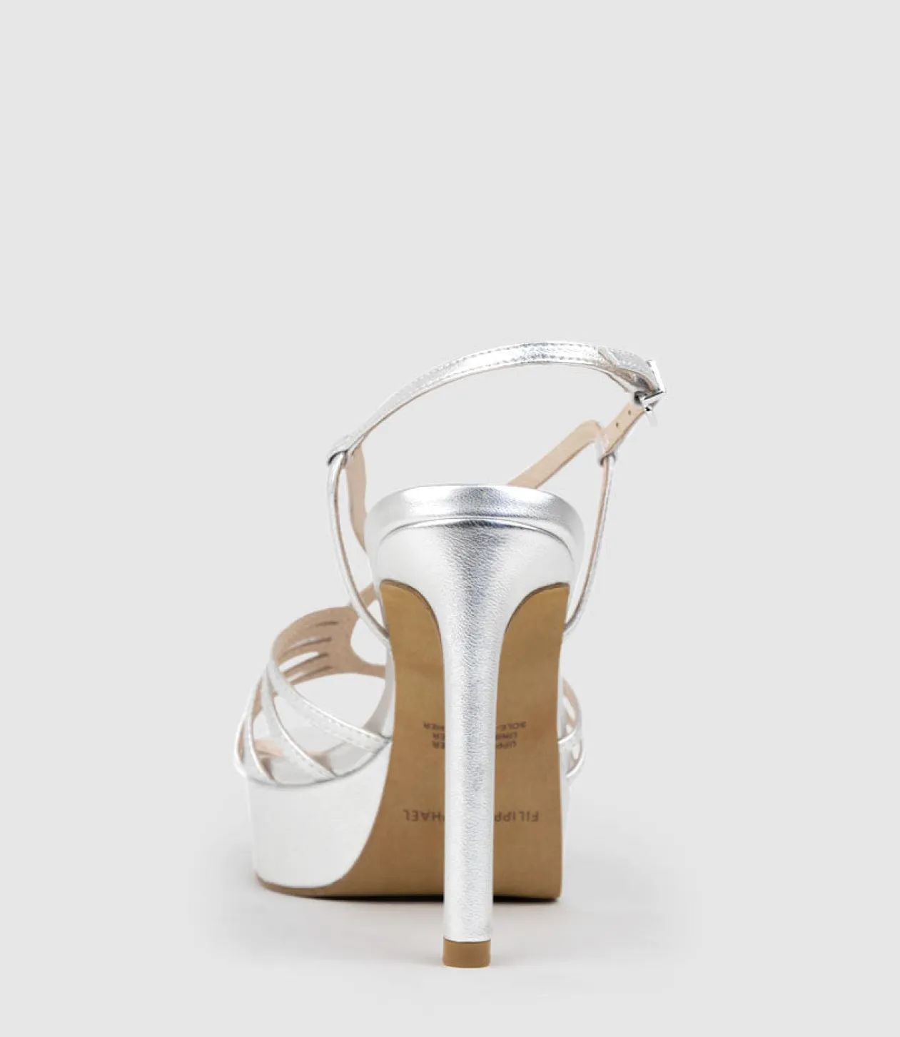 Sienna110 Strappy Platform Sandal In Silver