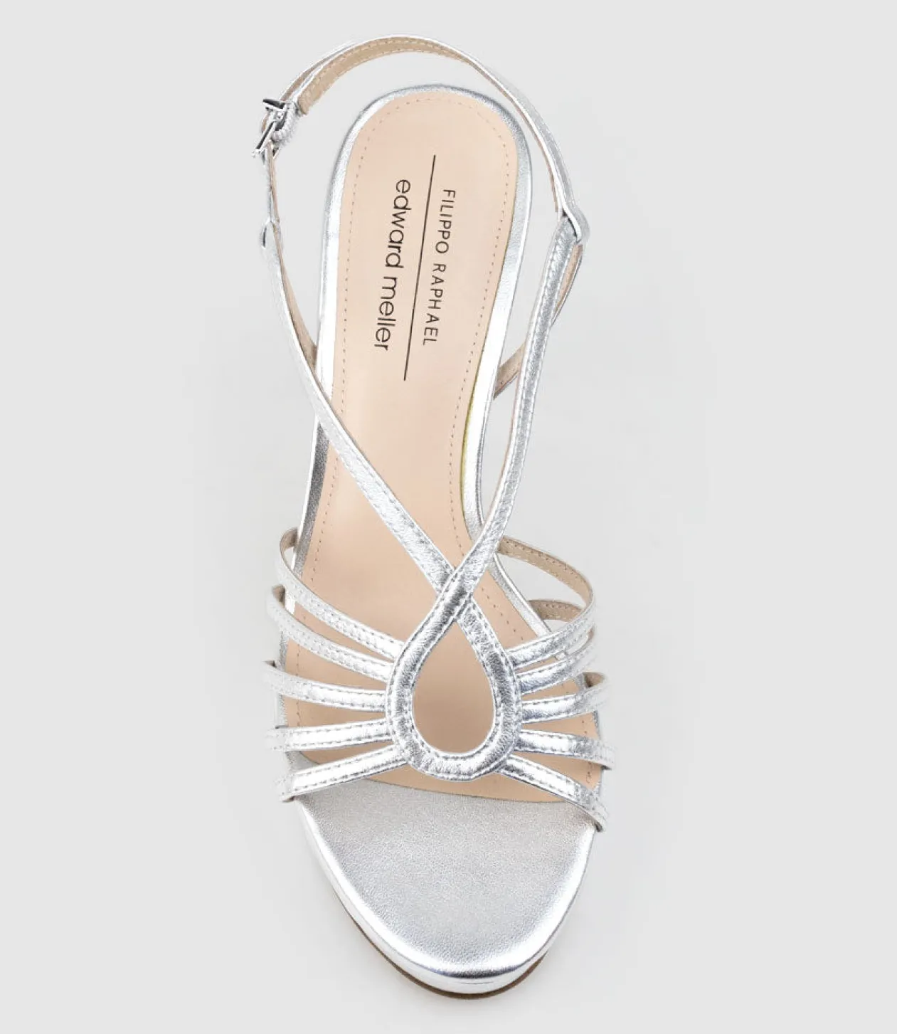 Sienna110 Strappy Platform Sandal In Silver