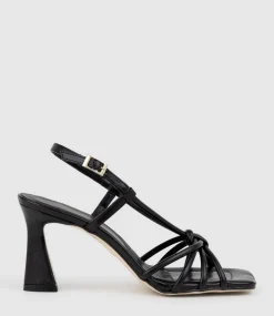 Simmer90 Strappy Slingback Sandal In Black