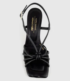 Simmer90 Strappy Slingback Sandal In Black