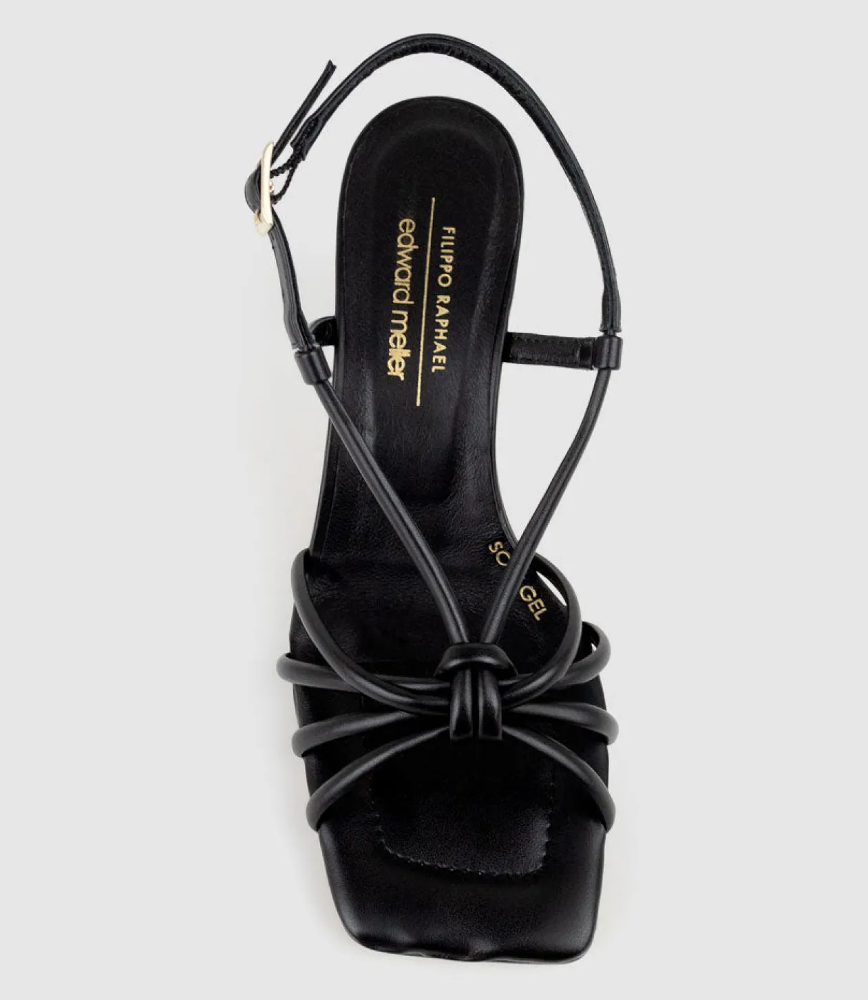 Simmer90 Strappy Slingback Sandal In Black