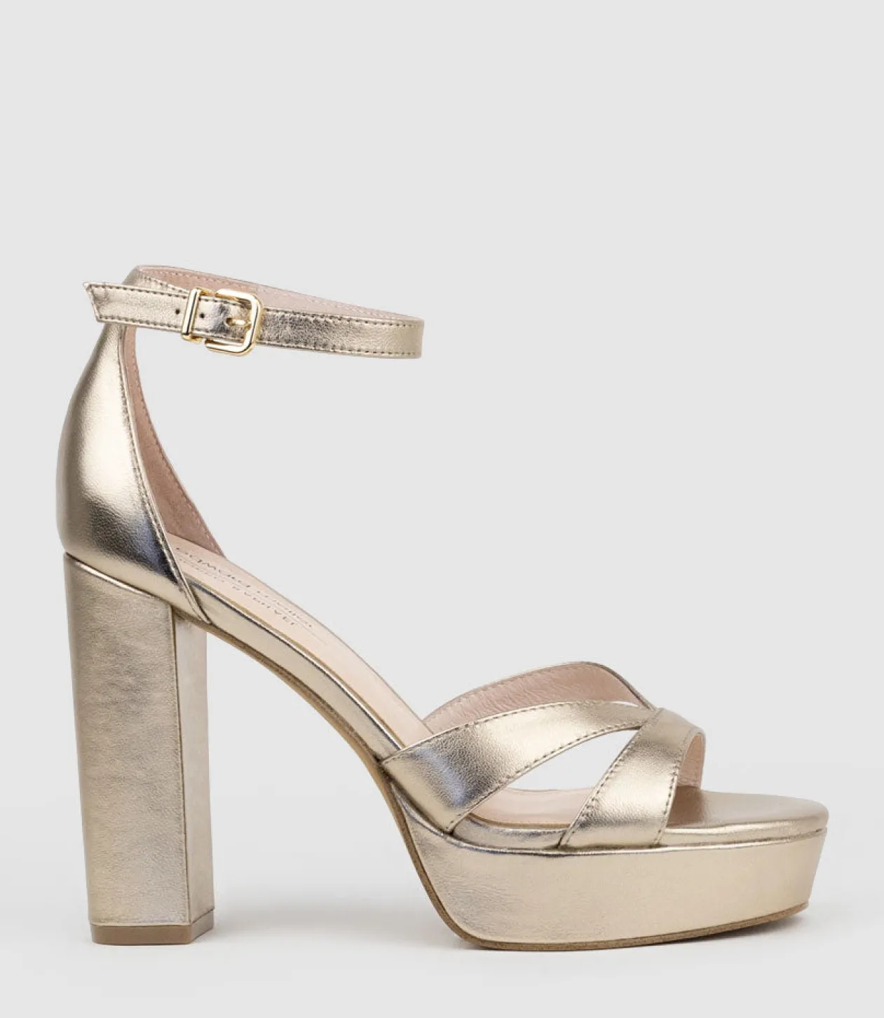 Sloane110 Platform Sandal In Rosegold