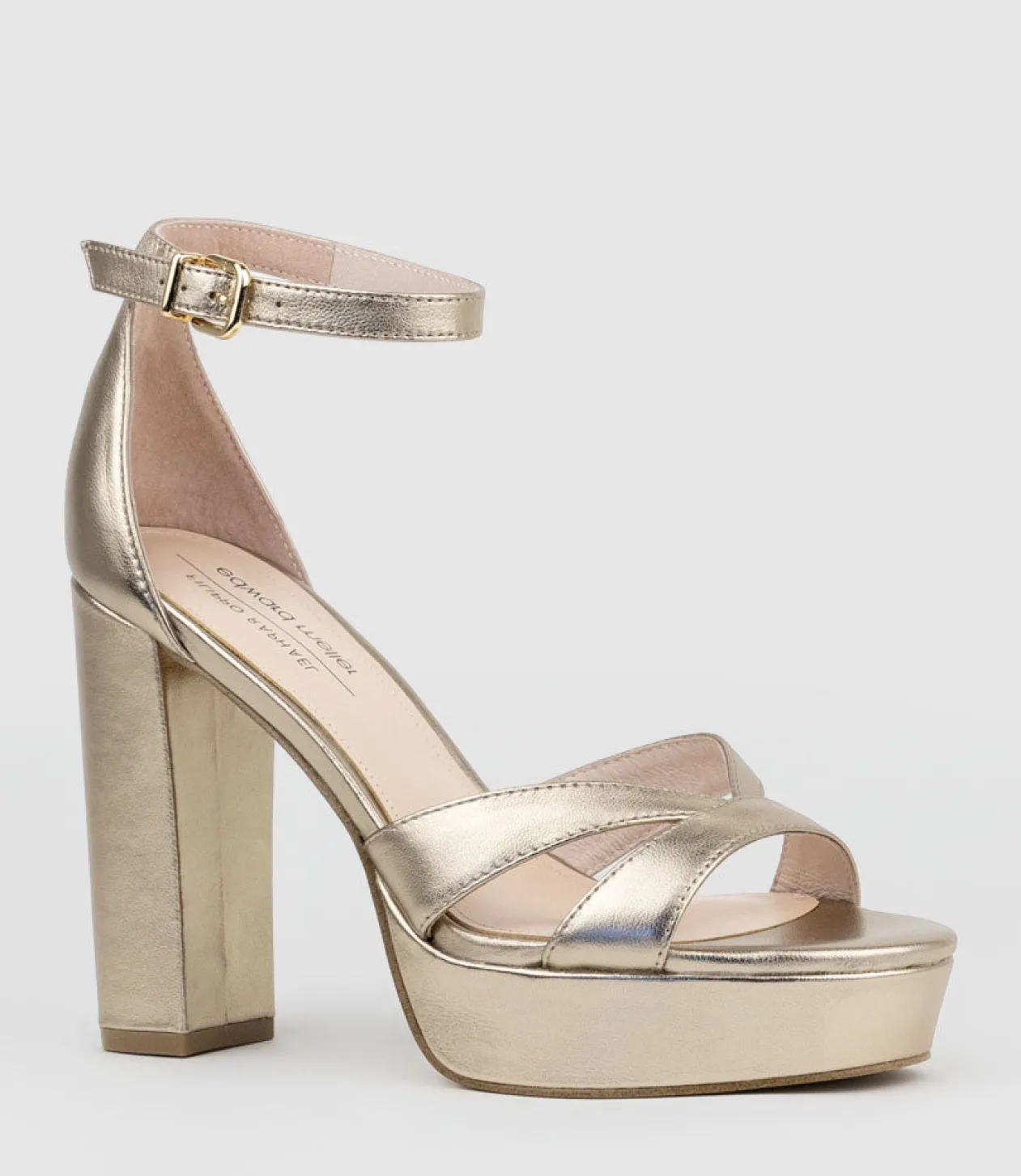 Sloane110 Platform Sandal In Rosegold