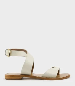 Solinda Ankle Wrap Sandal In White