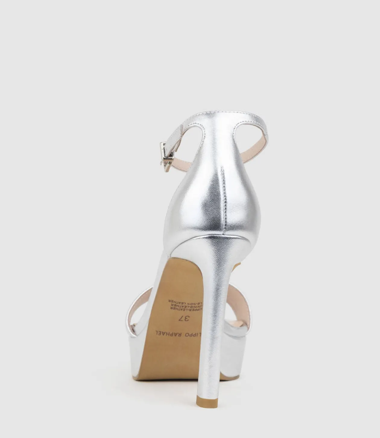 Sydney110 Single Strap Platform Sandal In Silver