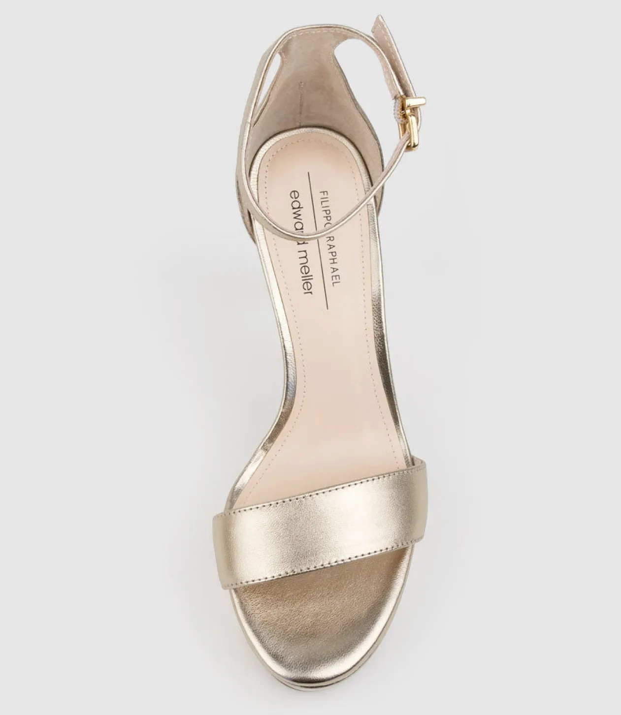 Sydney110 Single Strap Platform Sandal In Rosegold