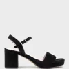 Sylas75 Platform Sandal In Black Suede