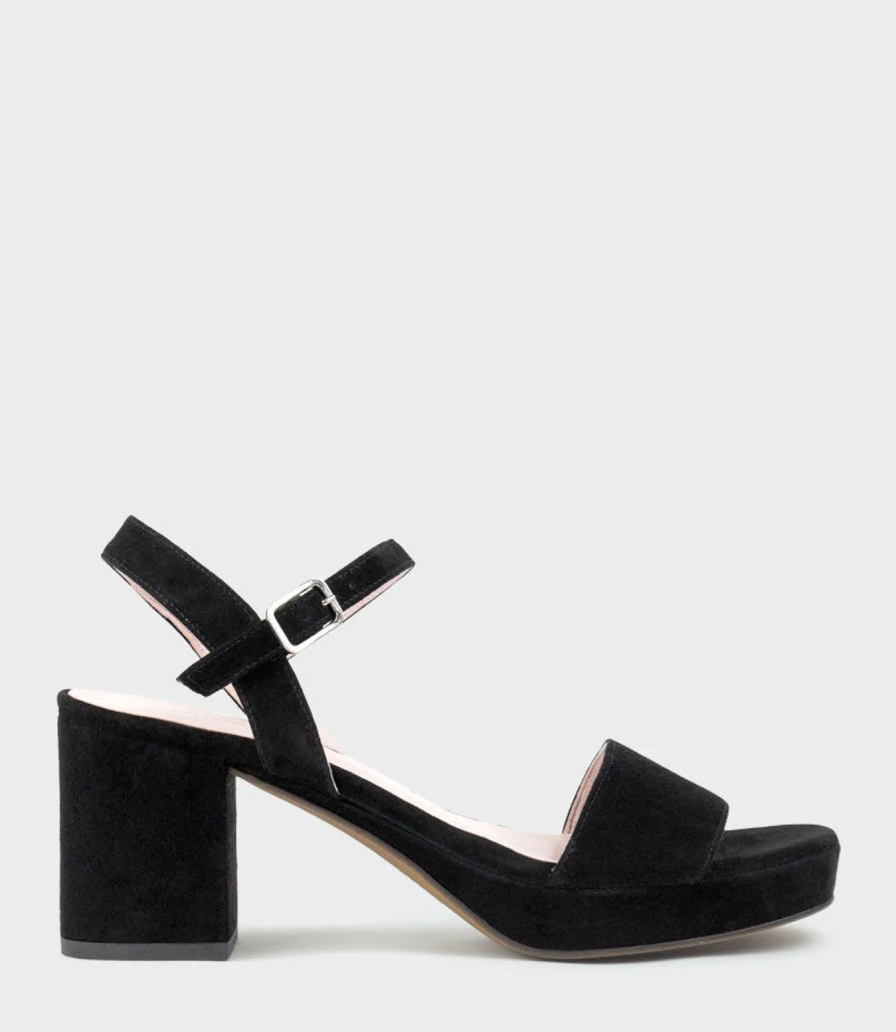 Sylas75 Platform Sandal In Black Suede
