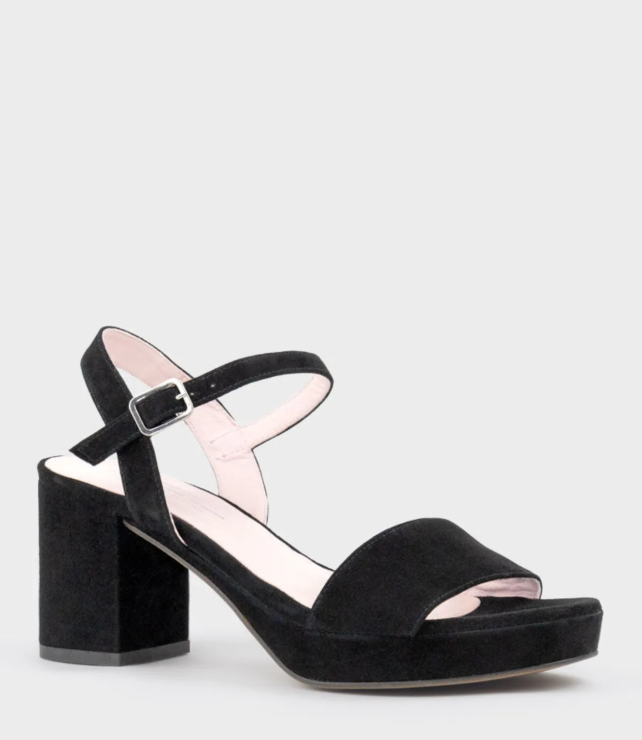 Sylas75 Platform Sandal In Black Suede