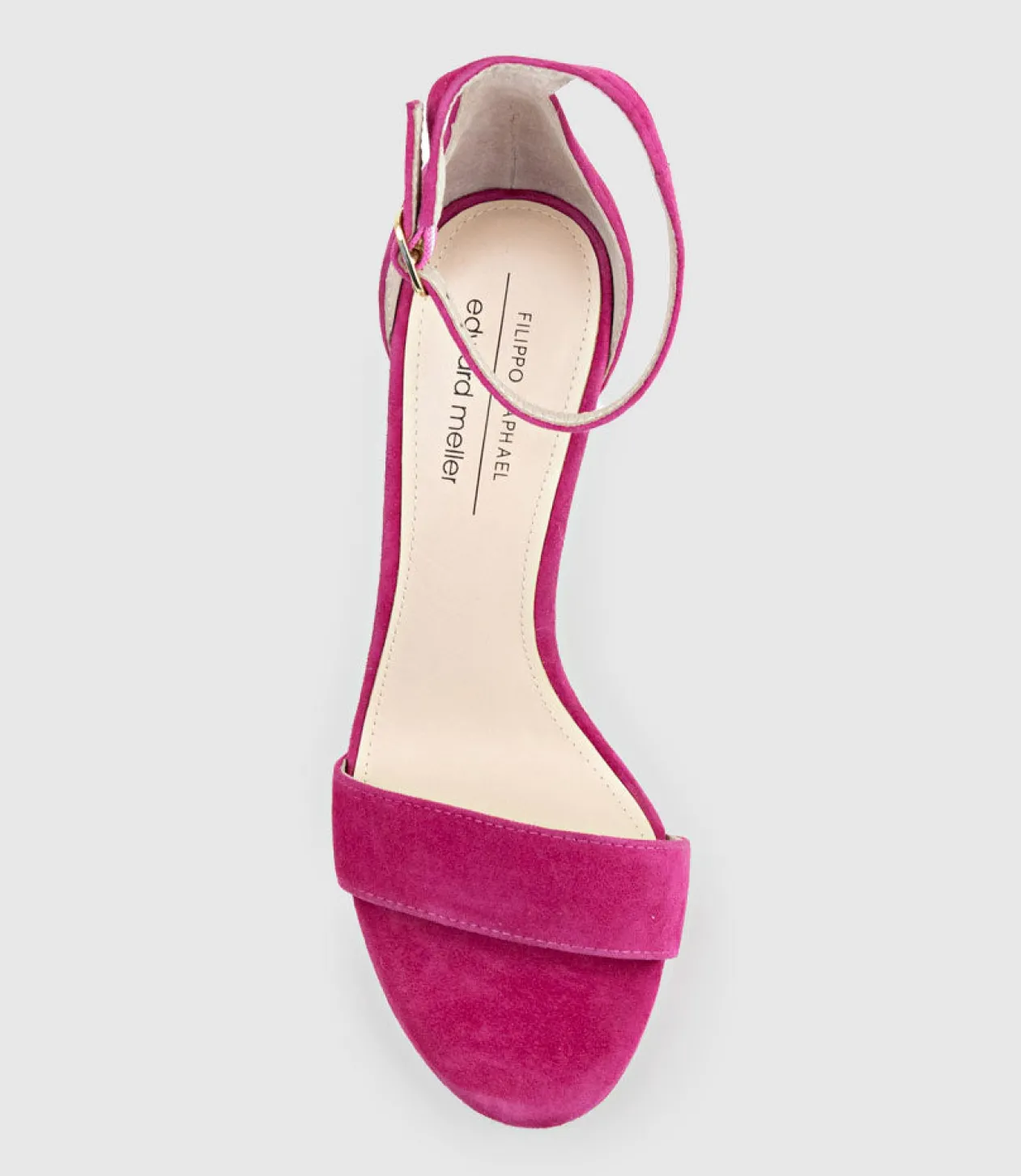 Sylvia90 Platform Sandal In Hot Pink Suede