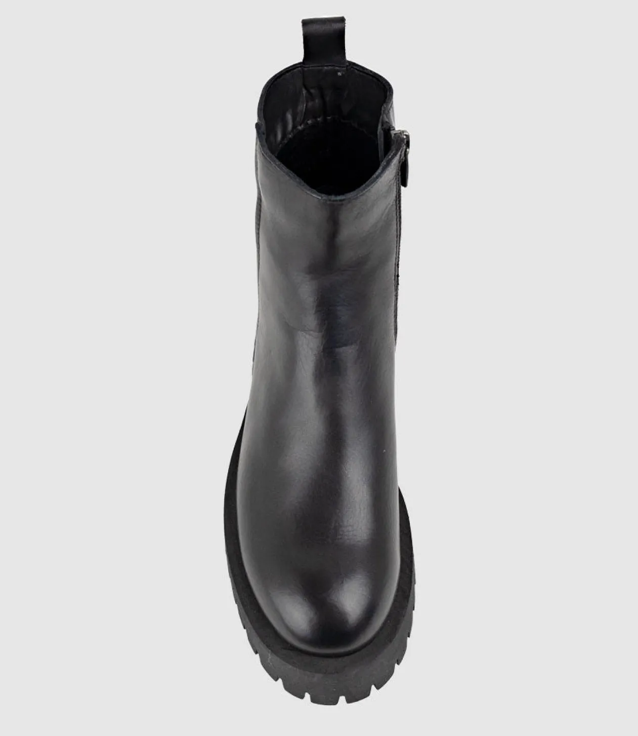 Ulani Ankle Boot On Thick Sole In Black