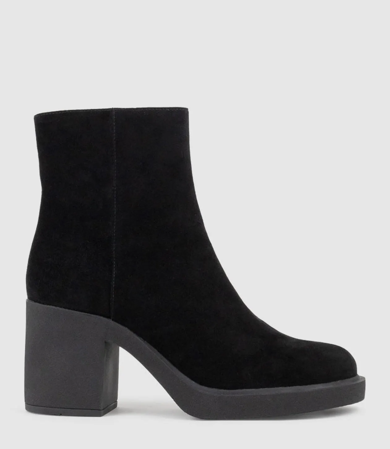 Ultra85 Ankle Boot On Unit In Black Suede