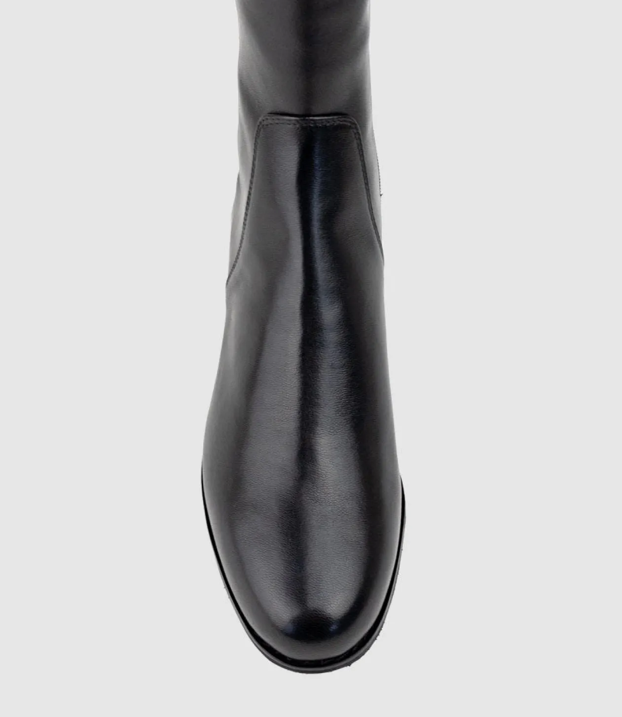 Vara40 Half And Half Knee High Boot In Black