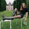 Vasper30 Knee High Boot In Black