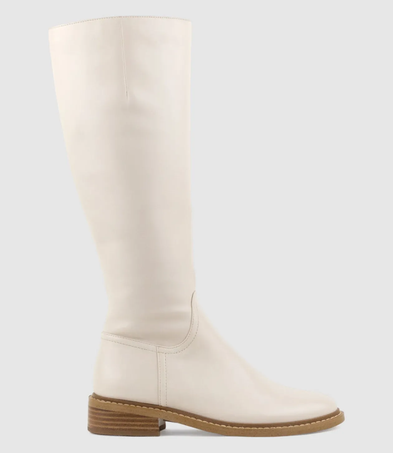 Vasper30 Knee High Boot In Offwhite