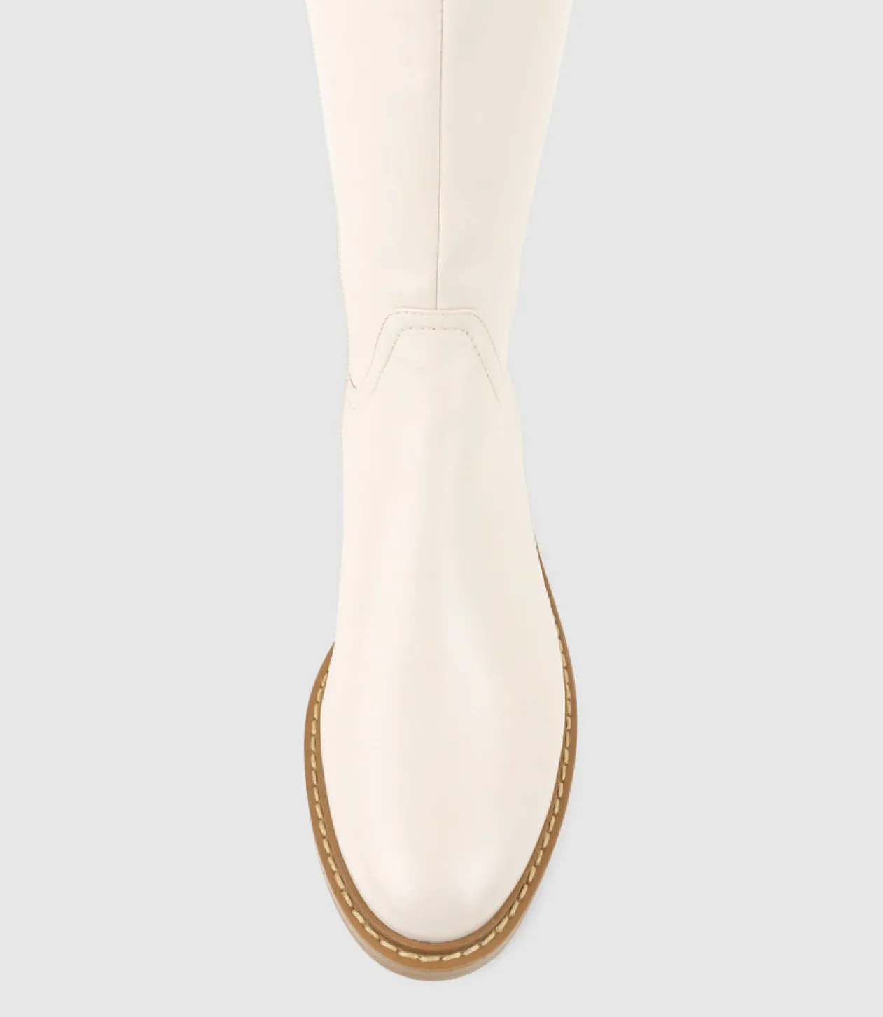 Vasper30 Knee High Boot In Offwhite