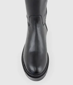 Vaught Stretch Knee High Boot In Black