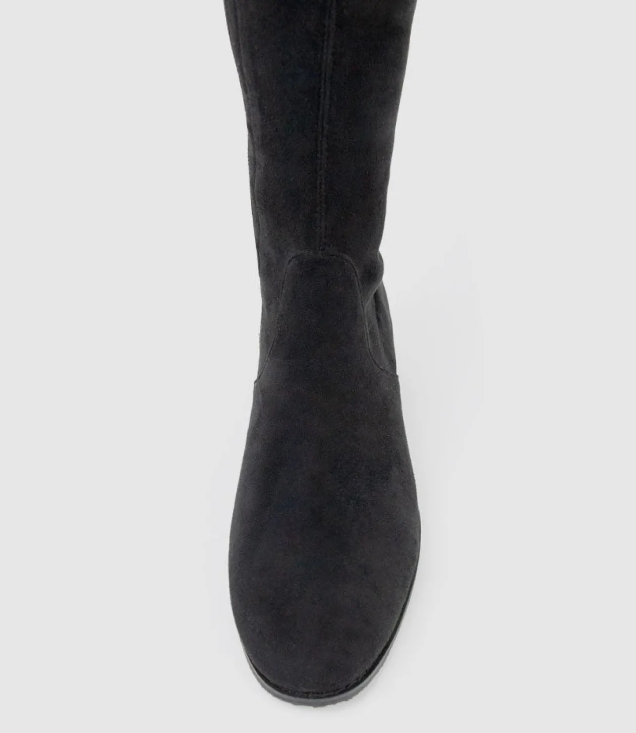 Veda40 Otk Stretch Boot In Black Suede