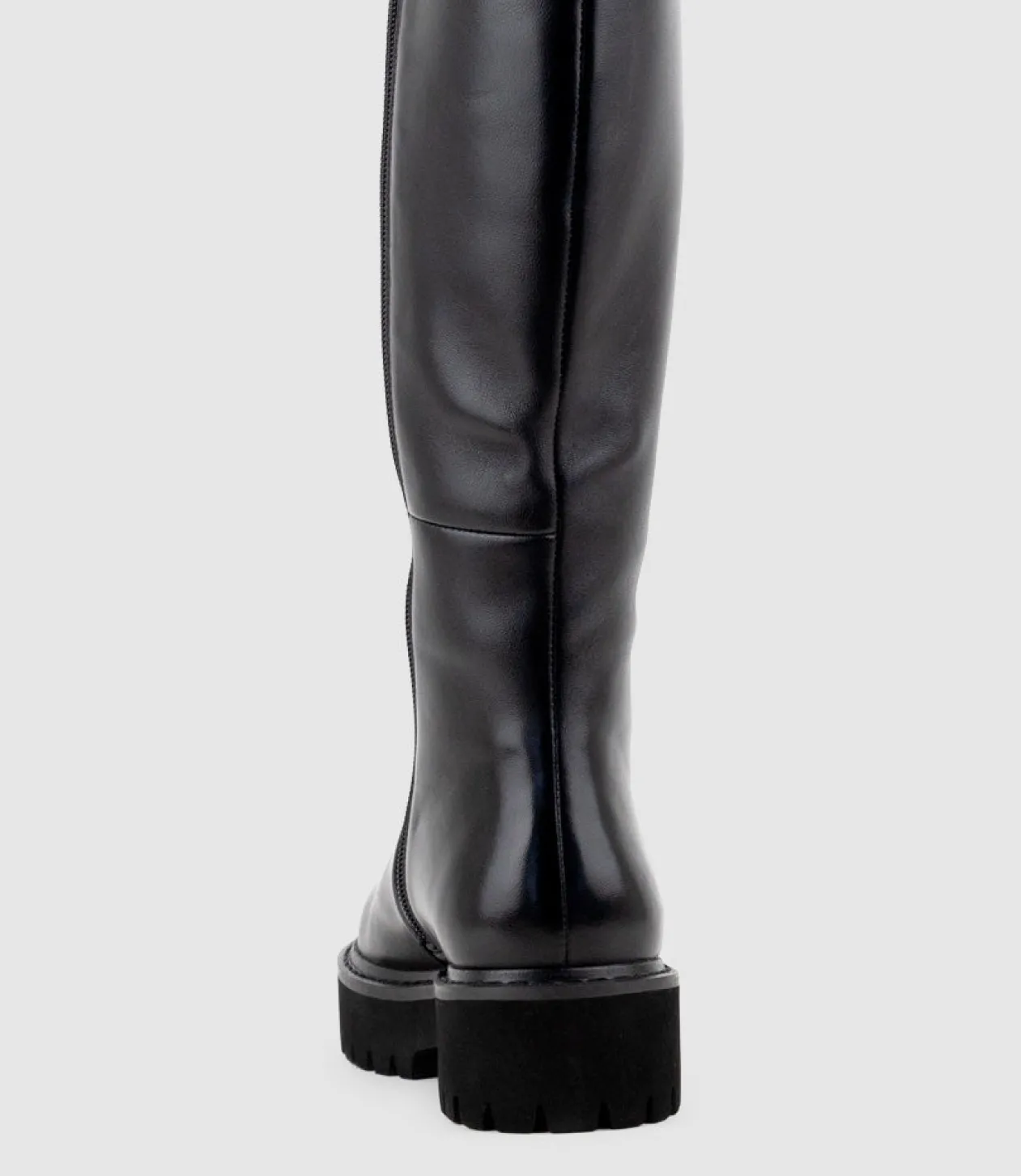 Vernon Knee High Boot On Eva Sole In Black