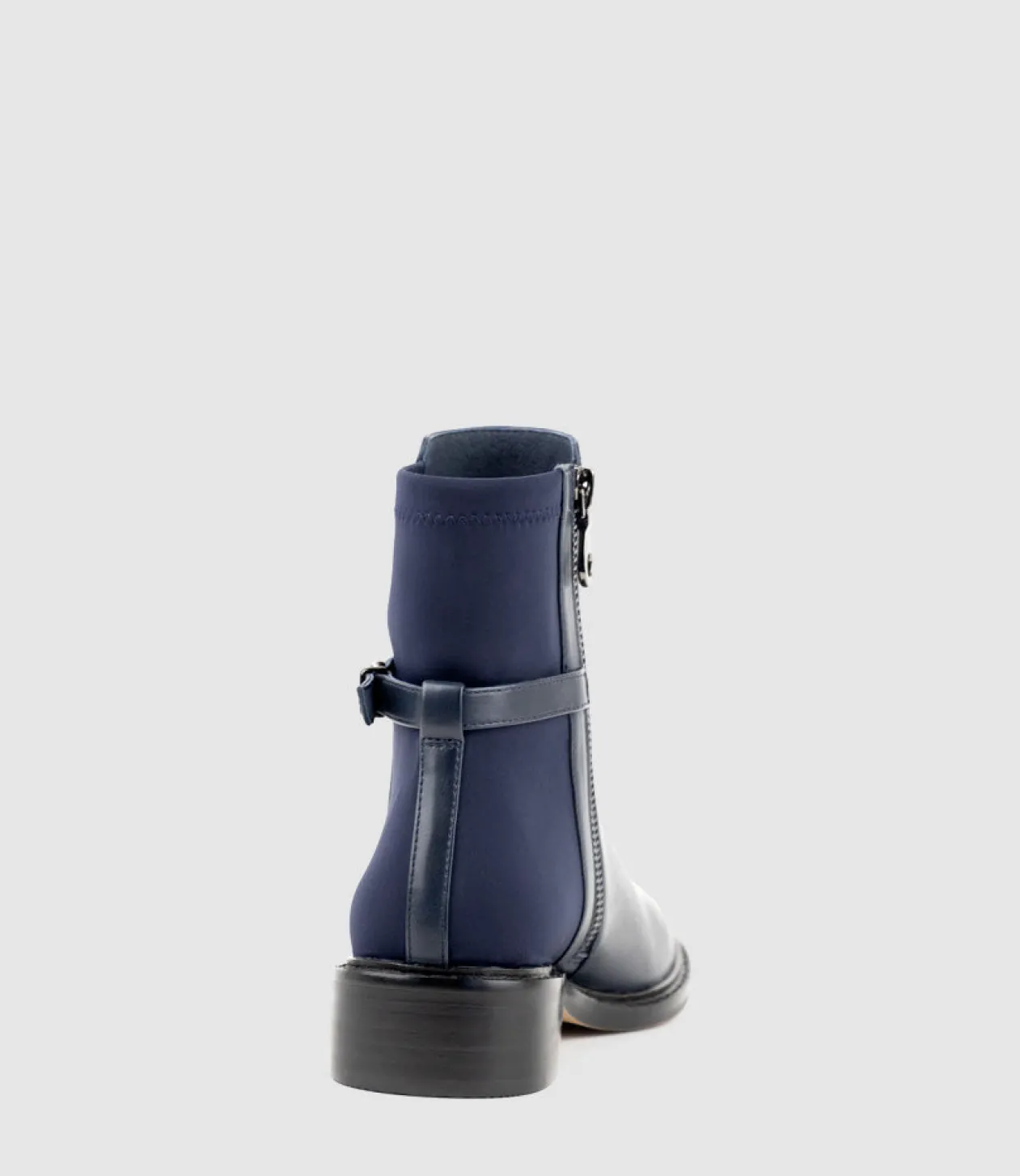 Warner30 Half And Half Ankle Boot In Navy Calf