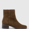 Weston40 Ankle Boot With Zip In Brown Suede