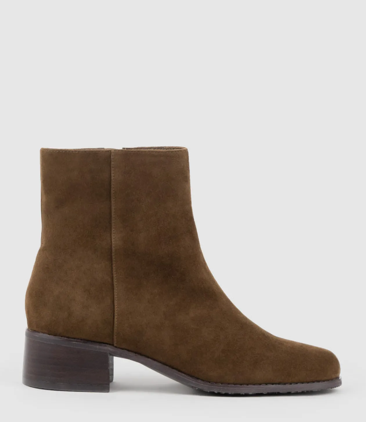 Weston40 Ankle Boot With Zip In Brown Suede