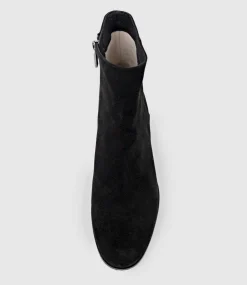 Weston40 Ankle Boot With Zip In Black Suede