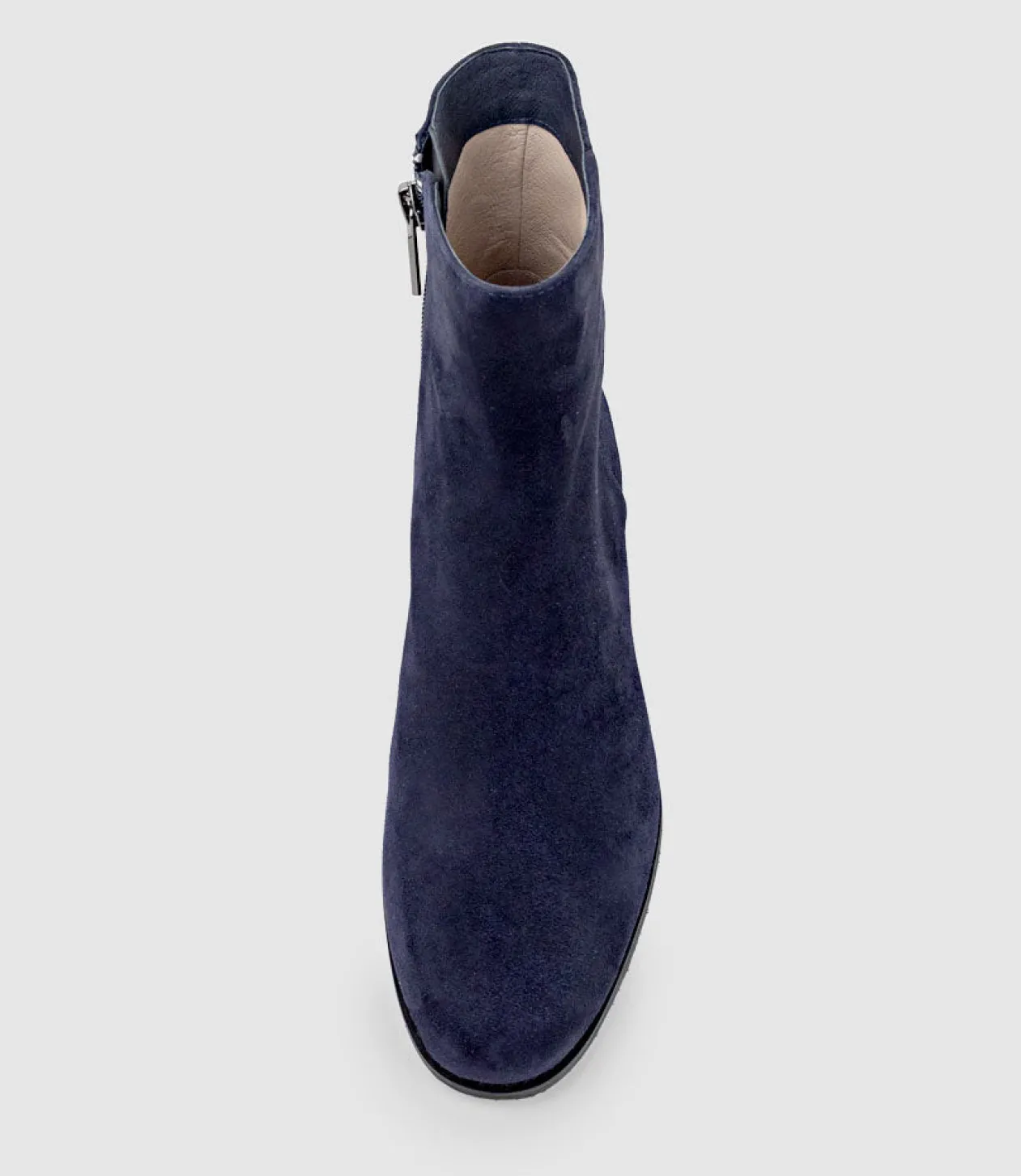 Weston40 Ankle Boot With Zip In Navy Suede